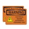 Signmission Electrical Hazard Authorized With Symbol OSHA Warning Sign, Plastic, 10in W x 7in L, 2PK OS-2PACK-WS-P-710-L-12584 - alternate 1
